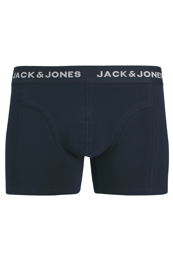 JACBENJA SOLID TRUNKS 7 PACK STYD 12285464 BLACK/BLACK BI